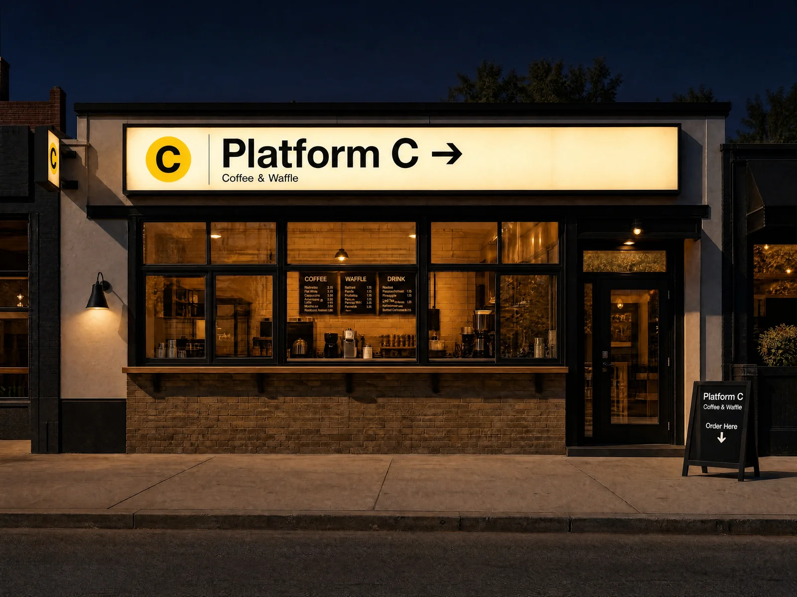 Platform C 야간